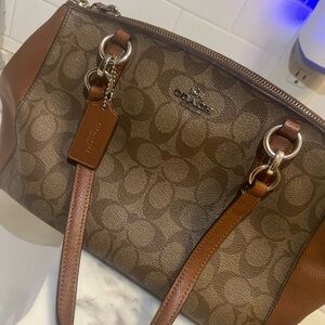 Coach Brown Signature Handbag